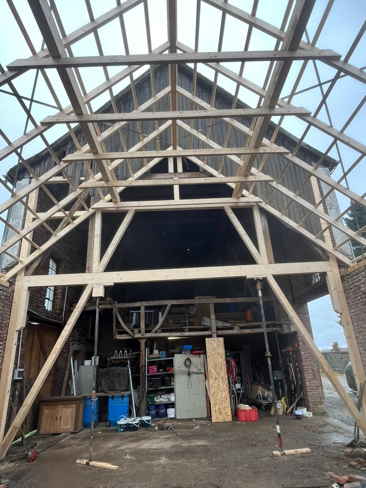 Fertiggestelltes Holzbauprojekt